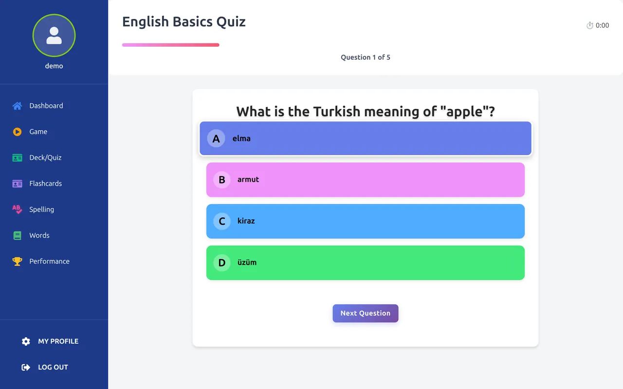 HomeMadeKahoot screenshots