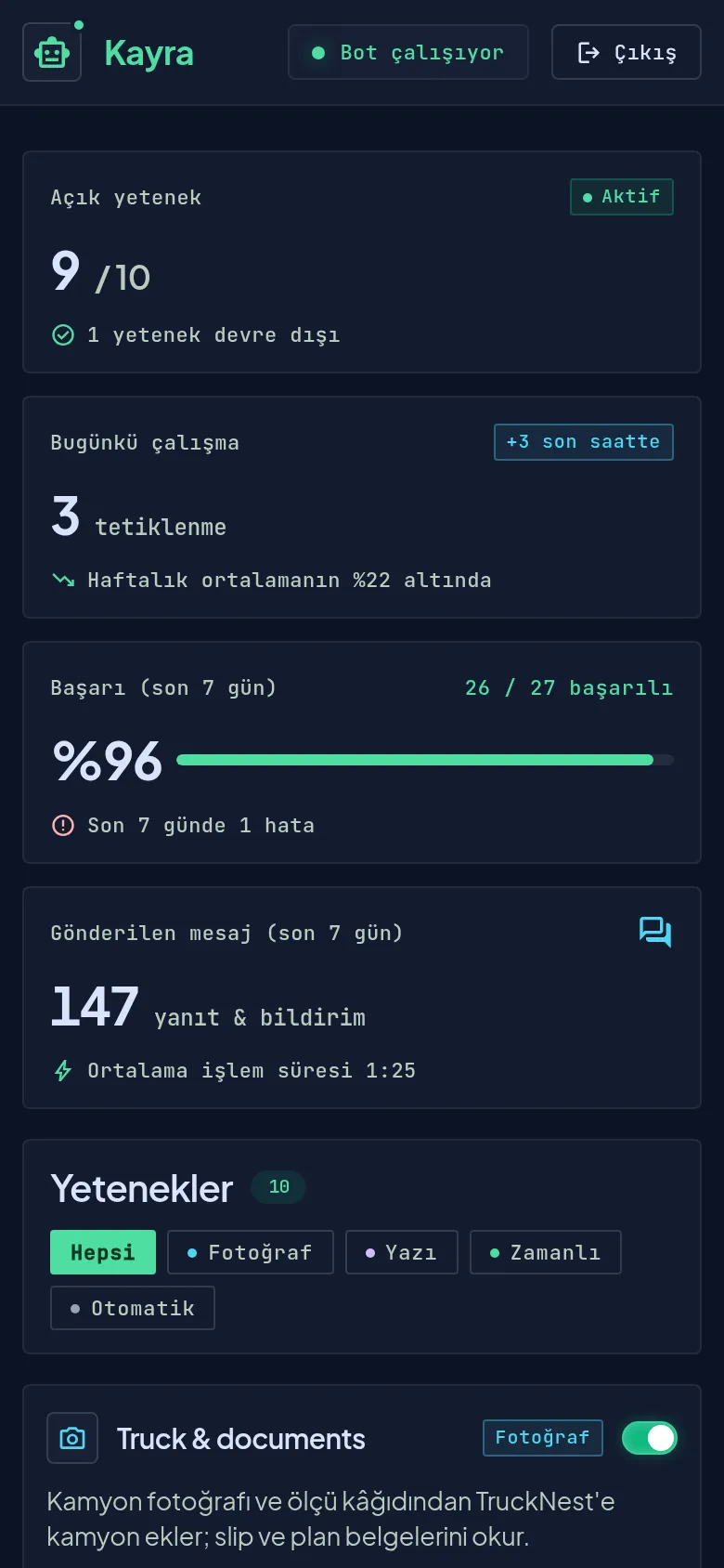 Telegram Skills screenshots
